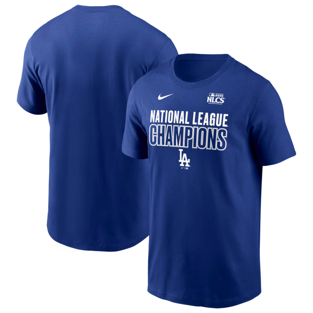 Men's Los Angeles Dodgers Nike Royal 2025 National League Champions T-Shirt