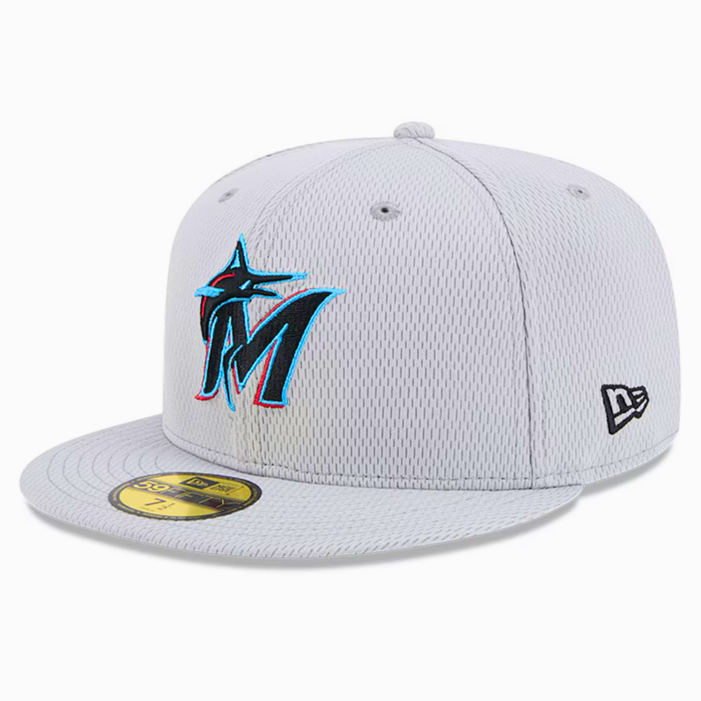 Men's Miami Marlins New Era Gray 2025 MLB Clubhouse 59FIFTY Fitted Hat