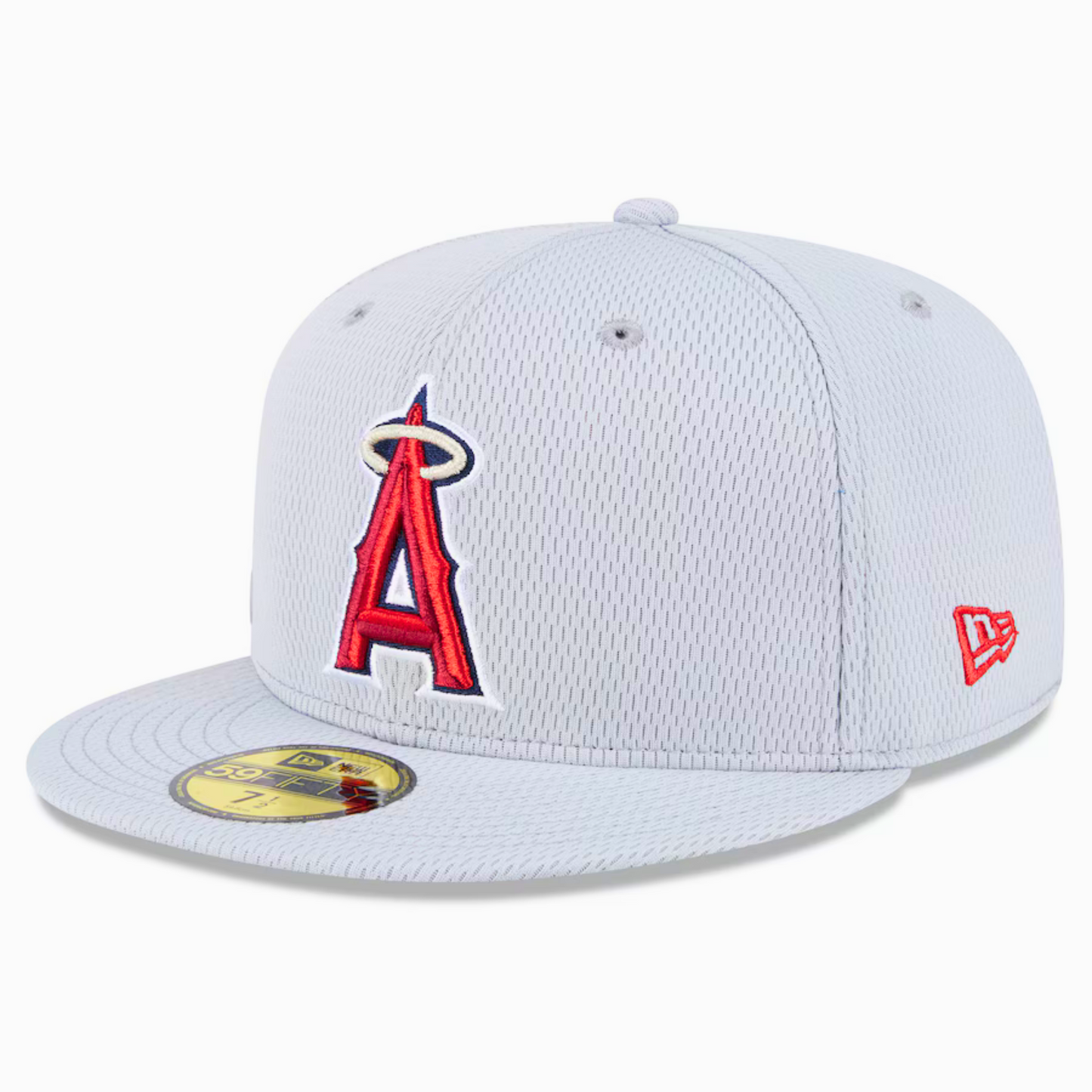 Men's Los Angeles Angels New Era Gray 2025 MLB Clubhouse 59FIFTY Fitted Hat