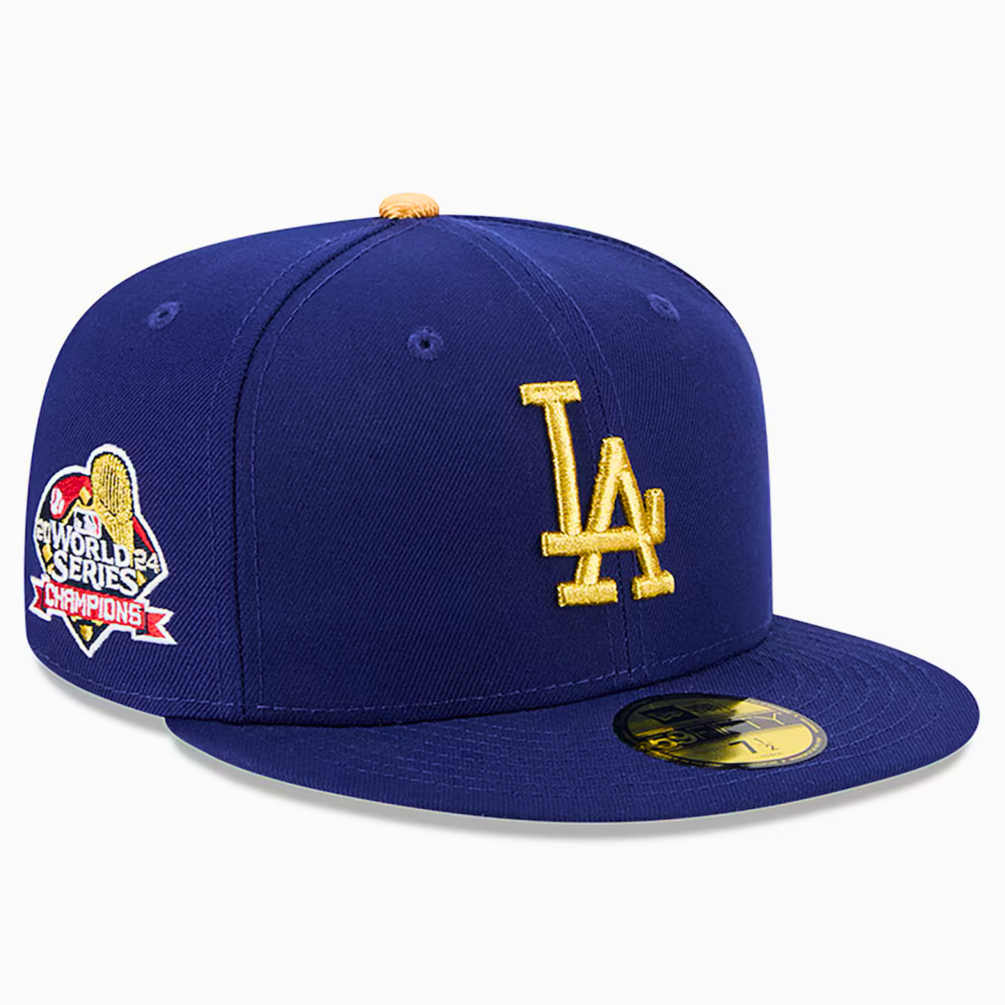 Men's Los Angeles Dodgers New Era Royal 2025 Gold Collection 59FIFTY Fitted Hat