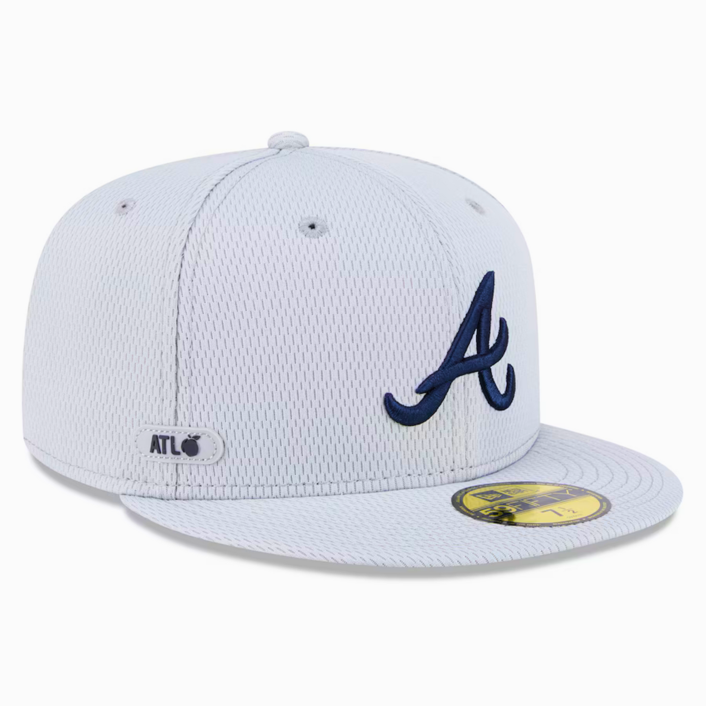Men's Atlanta Braves New Era Gray 2025 MLB Clubhouse 59FIFTY Fitted Hat