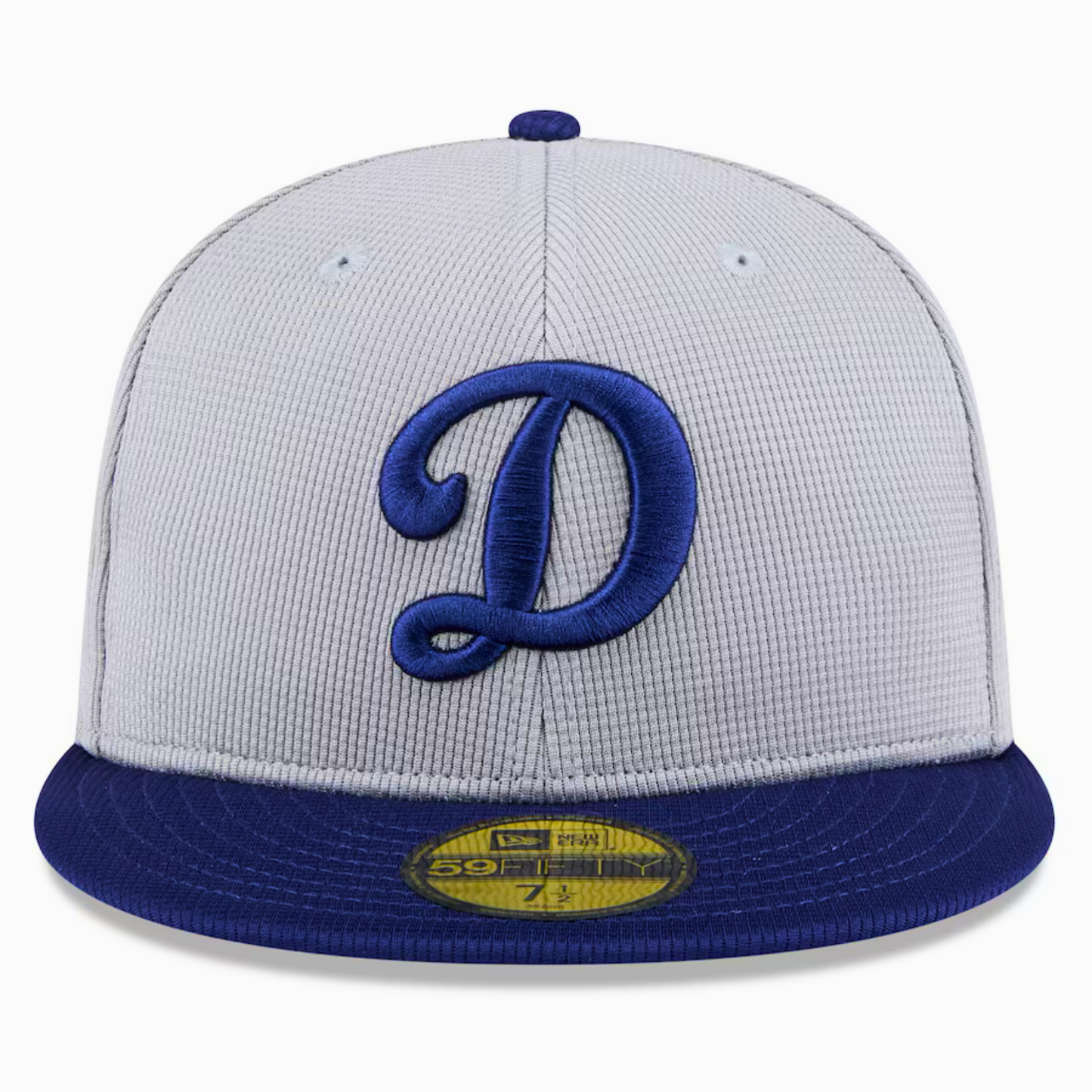 Men's Los Angeles Dodgers New Era Gray/Royal 2025 Batting Practice 59FIFTY Fitted Hat