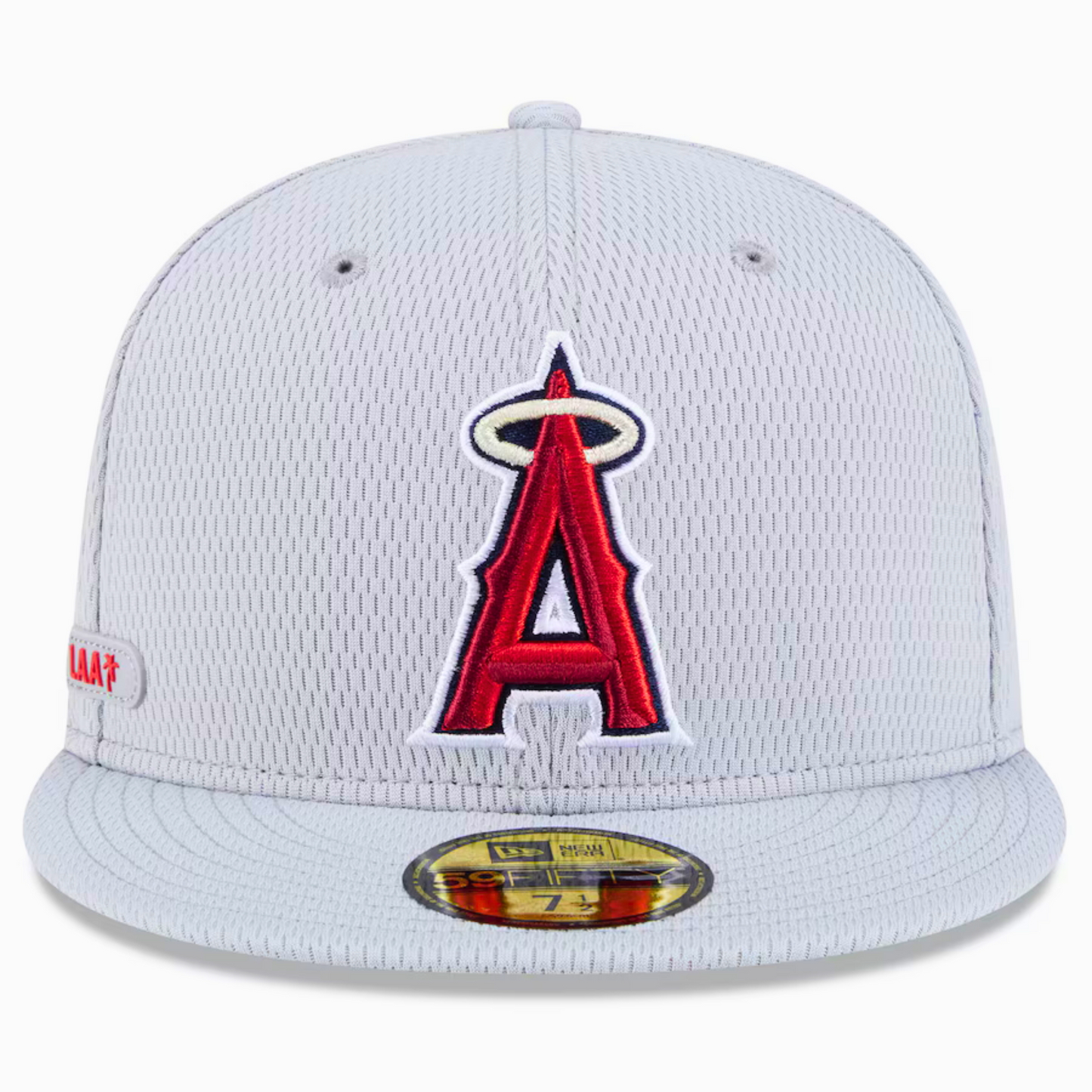 Men's Los Angeles Angels New Era Gray 2025 MLB Clubhouse 59FIFTY Fitted Hat
