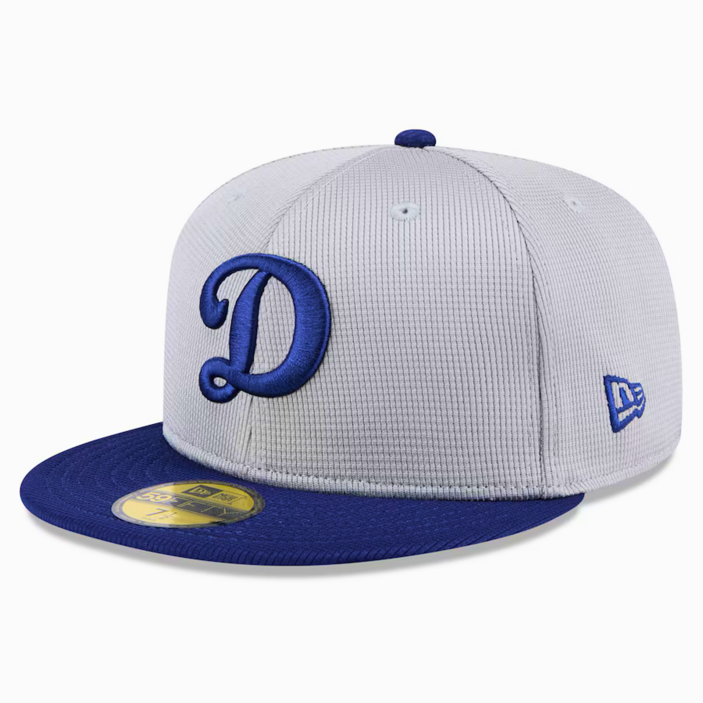 Men's Los Angeles Dodgers New Era Gray/Royal 2025 Batting Practice 59FIFTY Fitted Hat