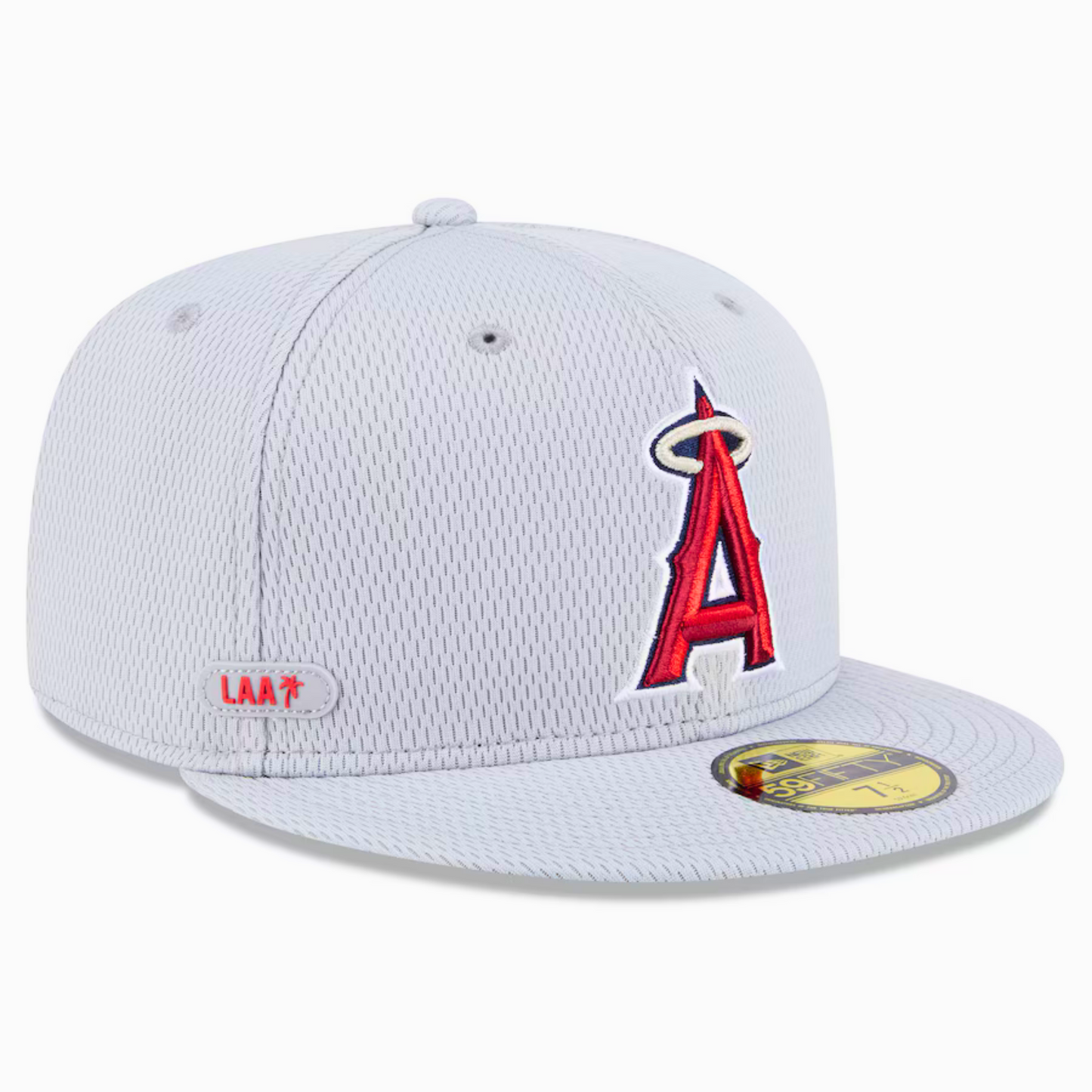 Men's Los Angeles Angels New Era Gray 2025 MLB Clubhouse 59FIFTY Fitted Hat