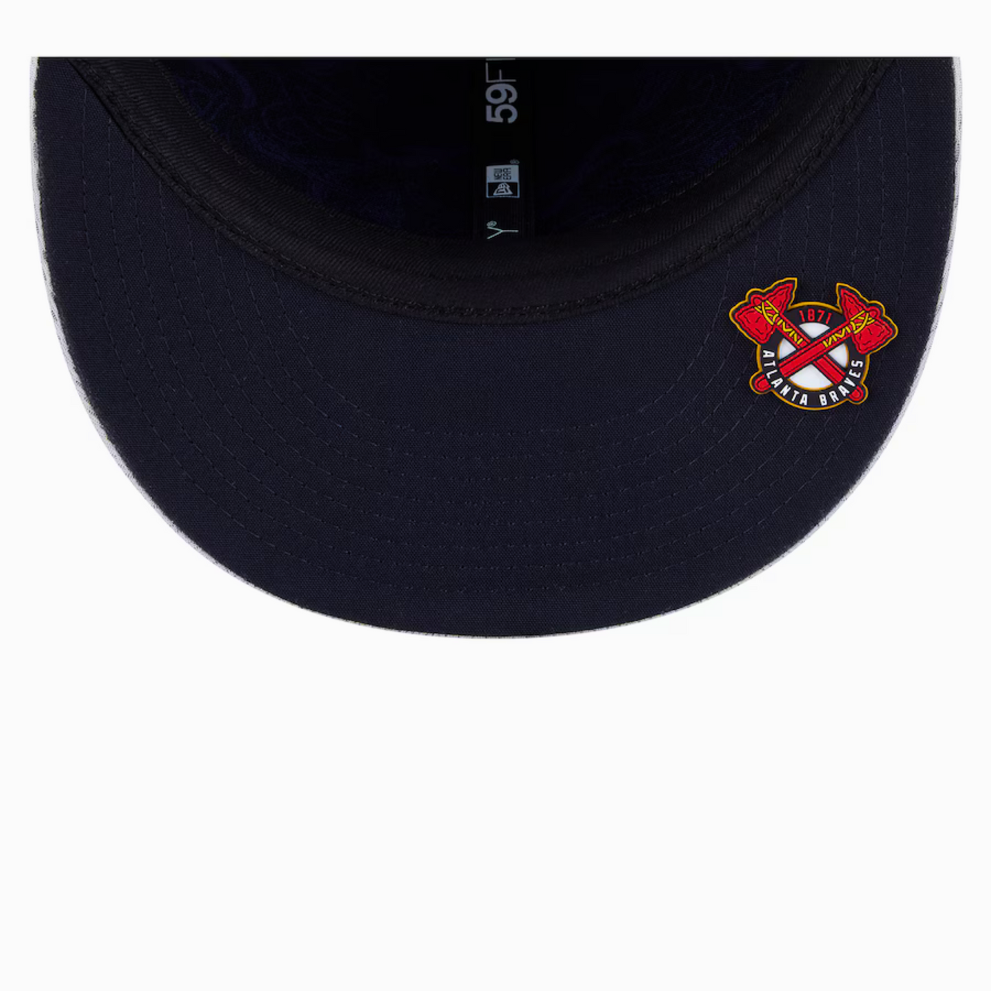 Men's Atlanta Braves New Era Gray 2025 MLB Clubhouse 59FIFTY Fitted Hat