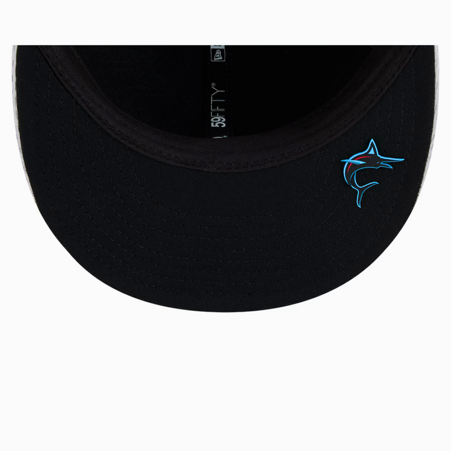 Men's Miami Marlins New Era Gray 2025 MLB Clubhouse 59FIFTY Fitted Hat