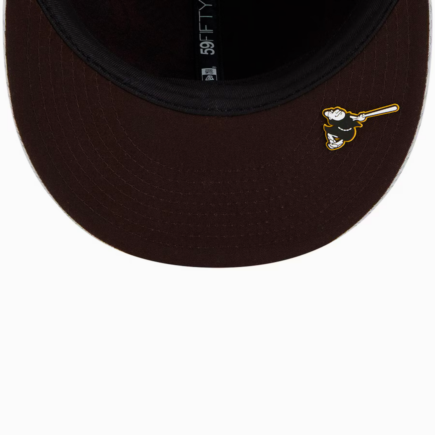 Men's San Diego Padres New Era Gray 2025 MLB Clubhouse 59FIFTY Fitted Hat
