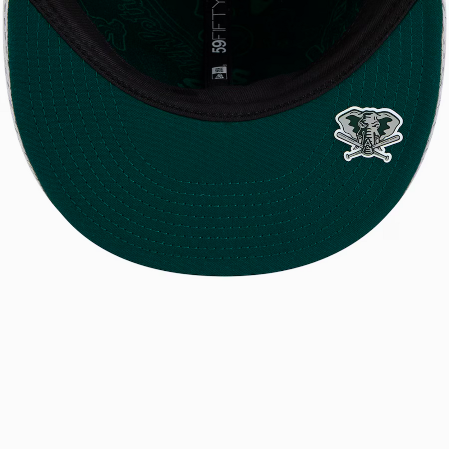 Men's Athletics New Era Gray 2025 MLB Clubhouse 59FIFTY Fitted Hat