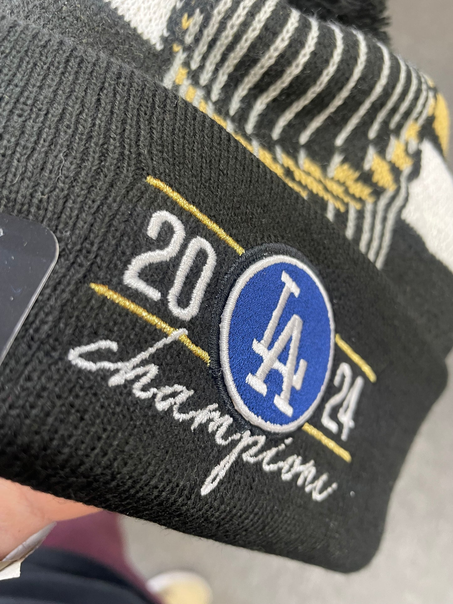 LA Dodgers 2024 World Series Champion Beanie