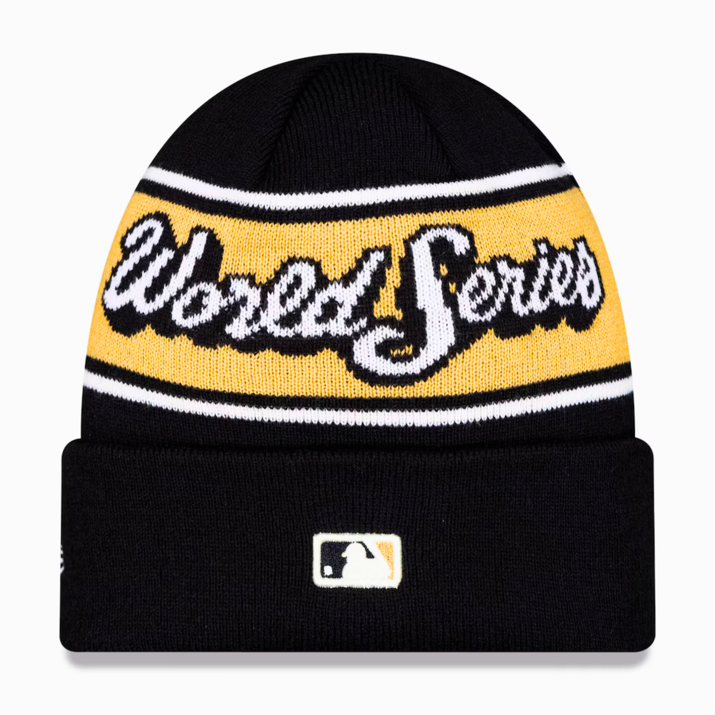 Men's Los Angeles Dodgers New Era Black 2025 National League Champions Locker Room Cuffed Knit Hat