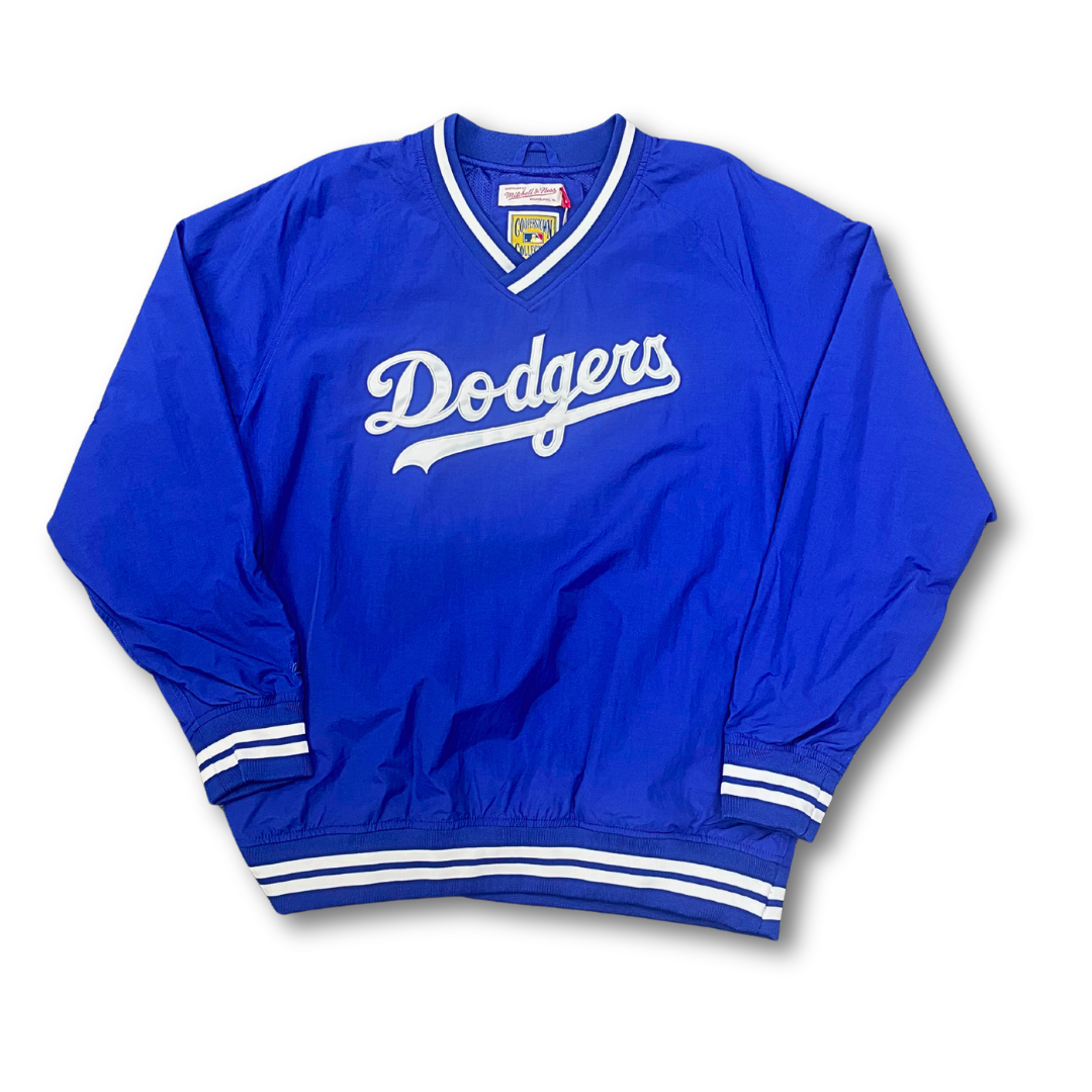 Los Angeles Dodgers Nylon Pullover Windbreaker by Mitchell & Ness