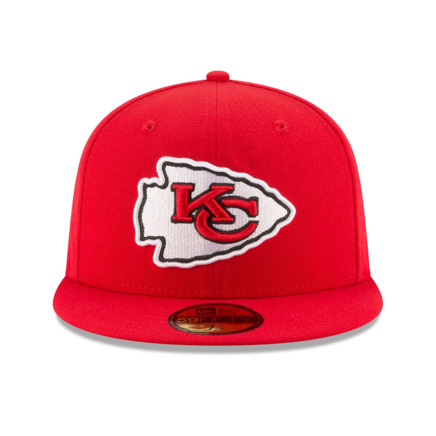 Black & Red Kansas City Chiefs Men's Super Bowl LIX Side Patch 59FIFTY Fitted Hat