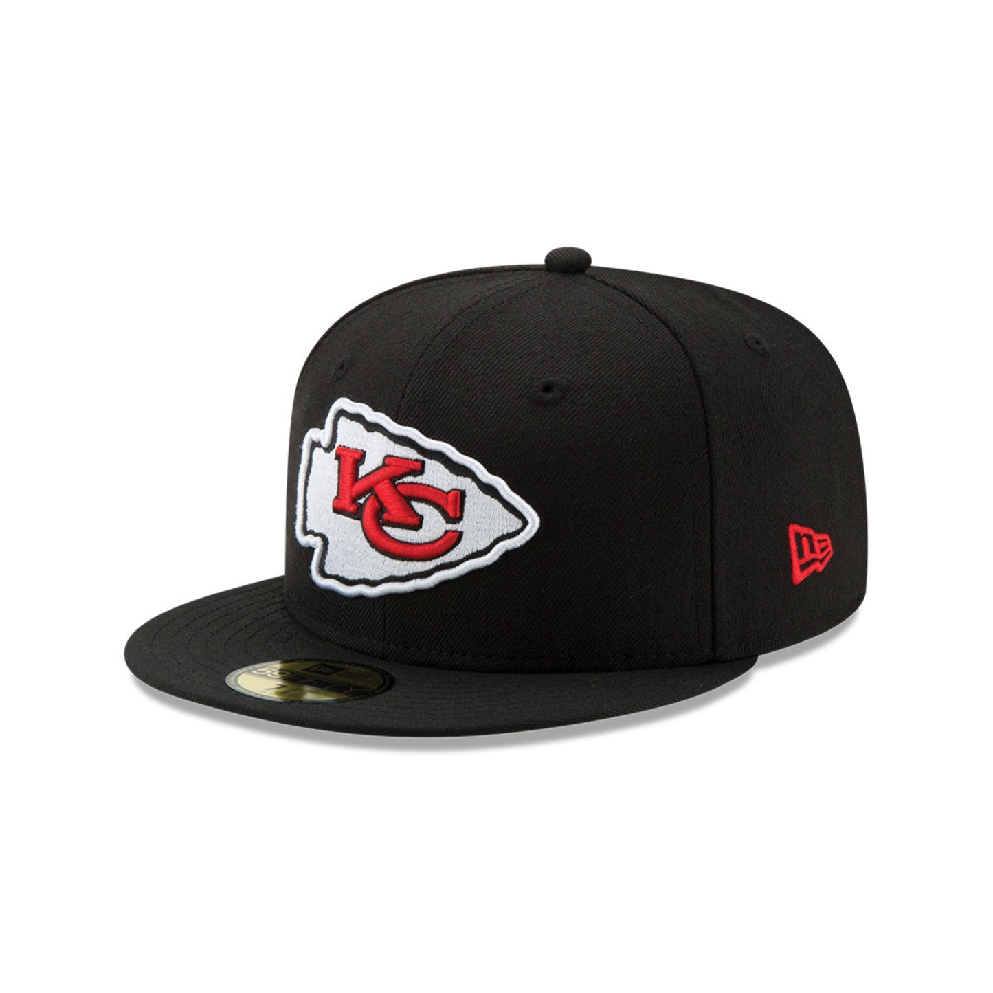 Black & Red Kansas City Chiefs Men's Super Bowl LIX Side Patch 59FIFTY Fitted Hat