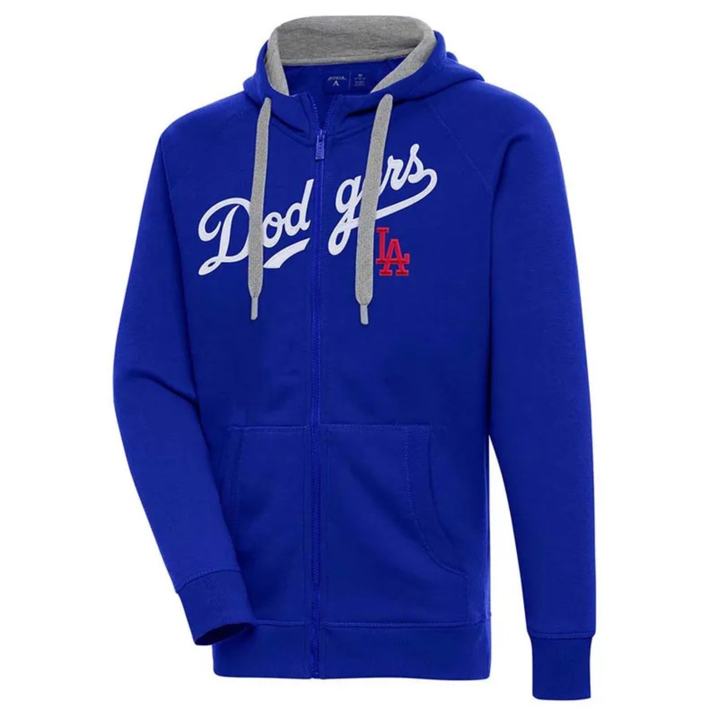 Los Angeles Dodgers Blue Zip-up Antigua Hoodie