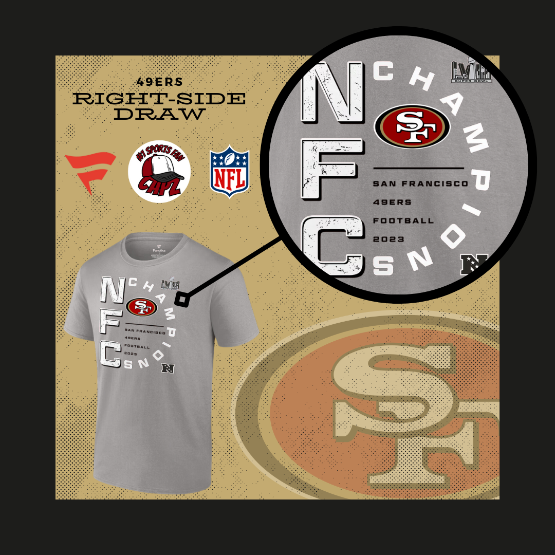 49ers “Right-Side Draw” Conference Champions T-Shirt