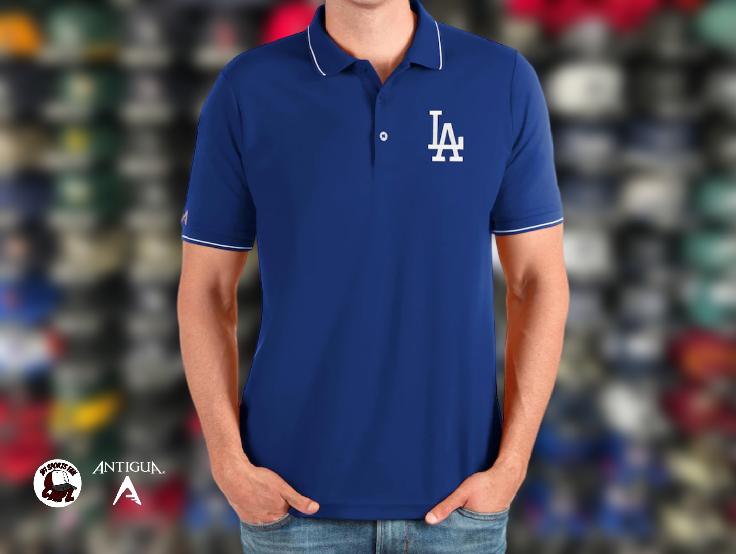 Los Angeles Dodgers Premium Antigua Polo – Capz