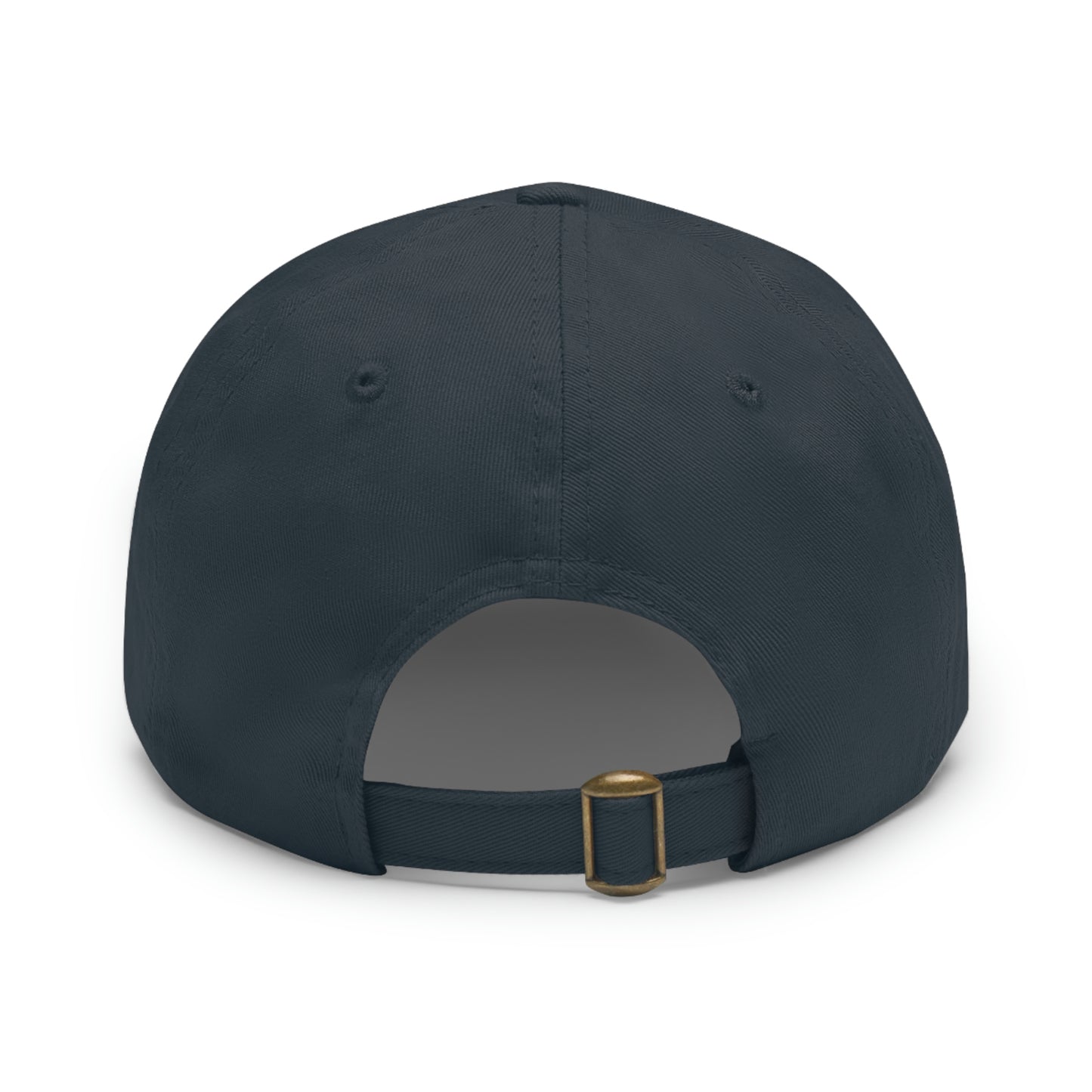 USA Brown Leather Patch (square) Dad Hat
