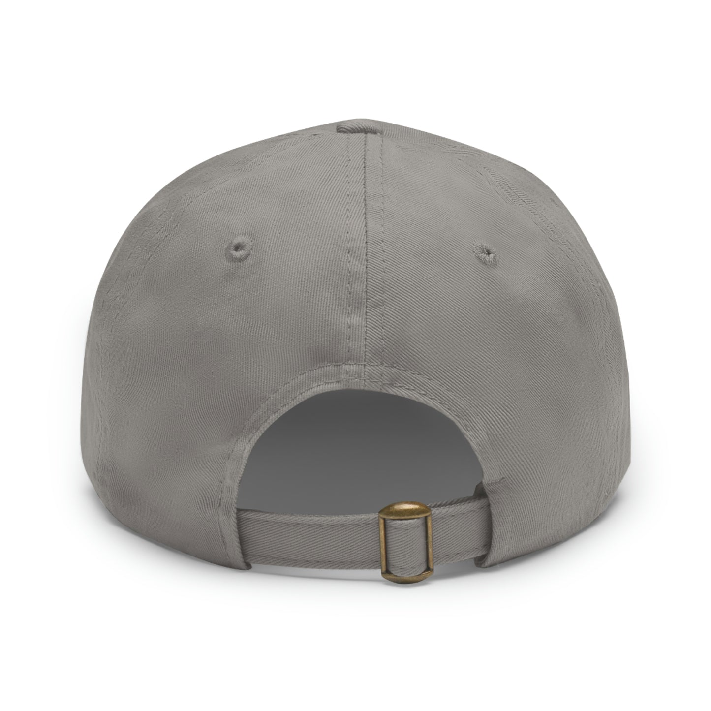 USA Brown Leather Patch (square) Dad Hat
