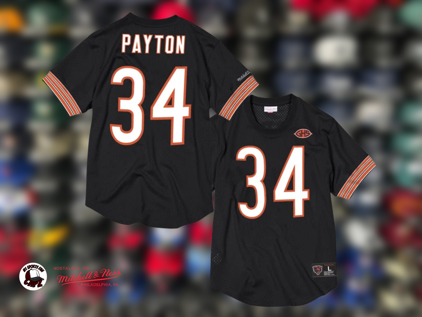 Chicago Bears Walter Payton NFL Mitchell & Ness Throwback BP Mesh