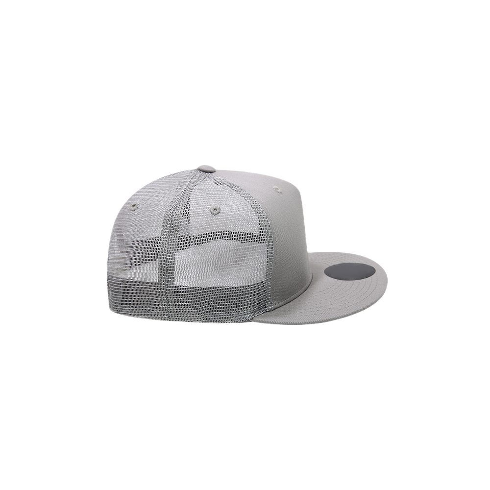 Grey Cotton Trucker Cap