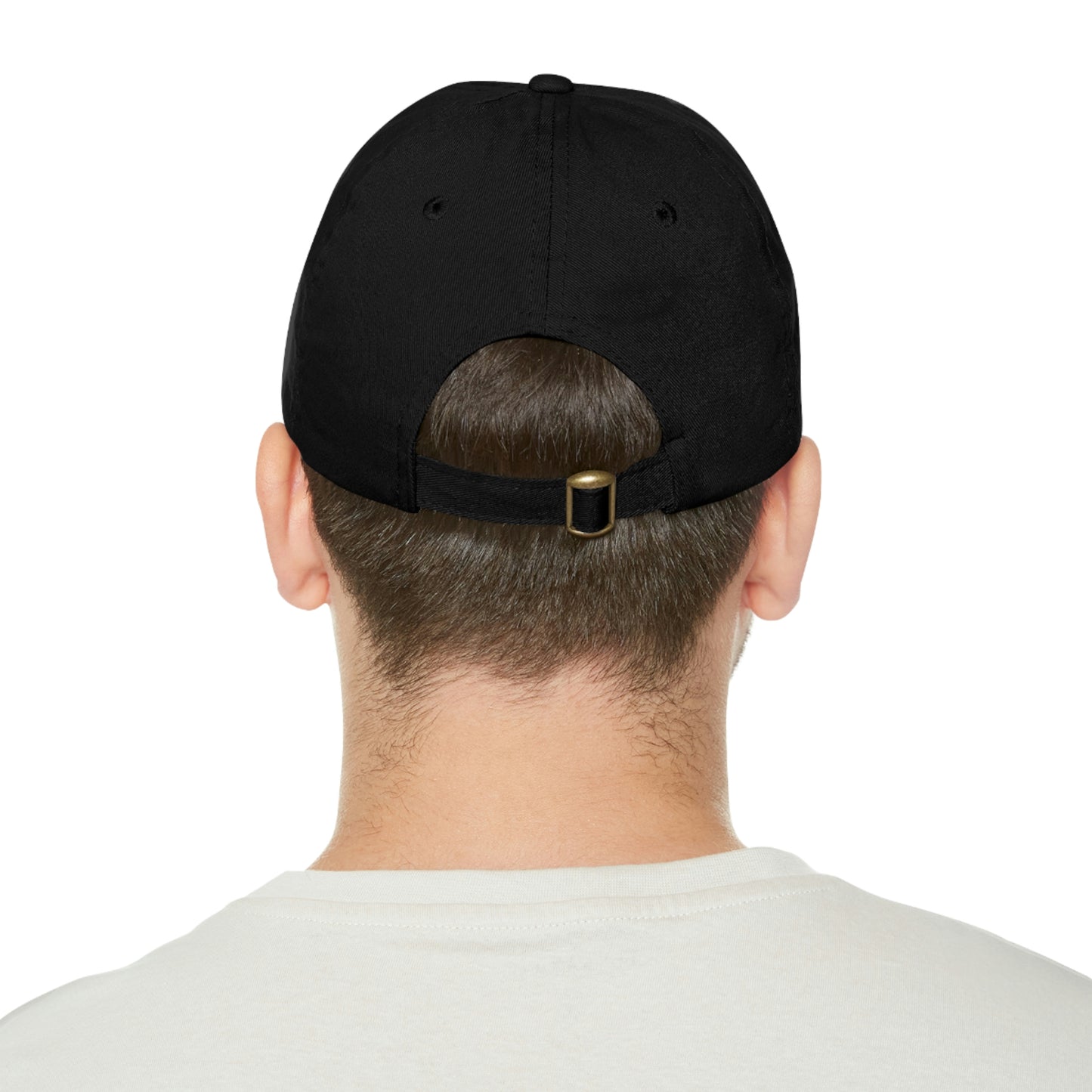 USA Brown Leather Patch (square) Dad Hat