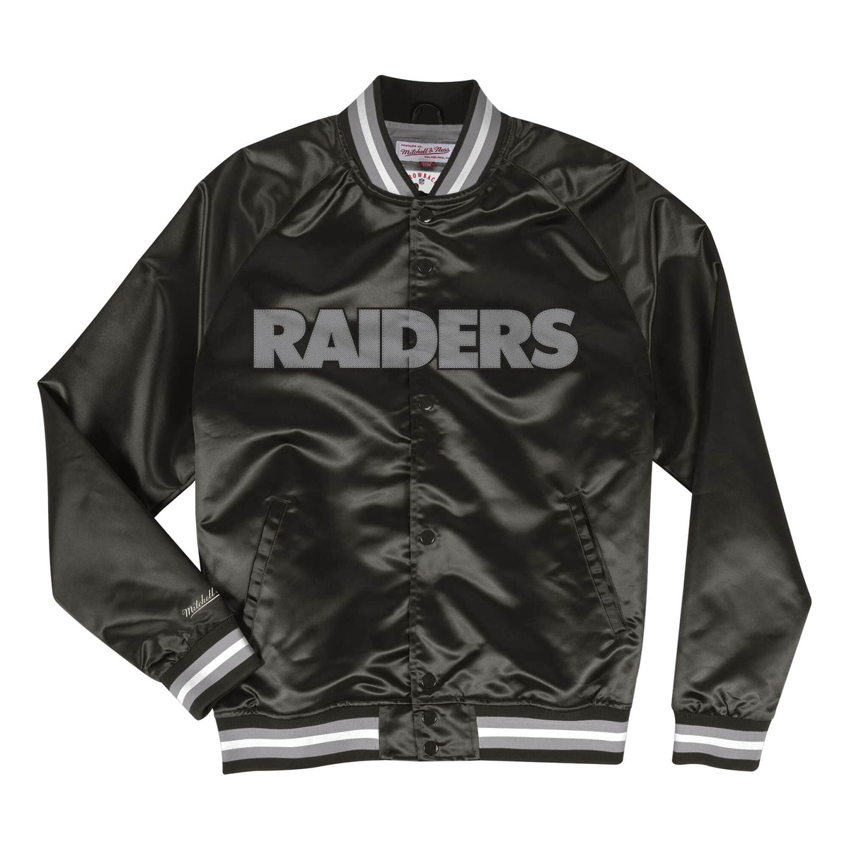 Raiders Mitchell & Ness Lightweight Satin Jacket