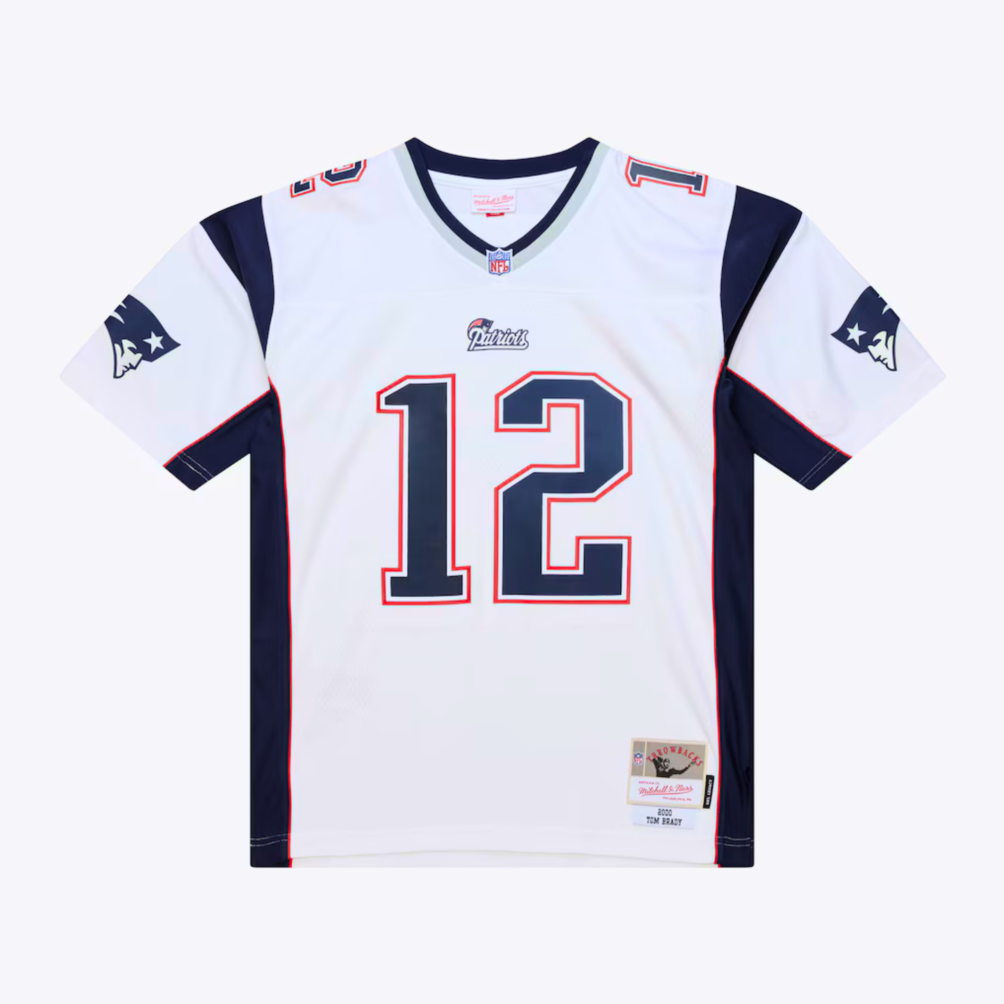 Men's New England Patriots Tom Brady Mitchell & Ness White 2000 Legacy Replica Jersey