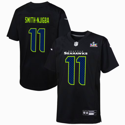 Jaxon Smith-Njigba Seattle Seahawks Nike Youth Super Bowl LX Patch Carbon Fashion Game