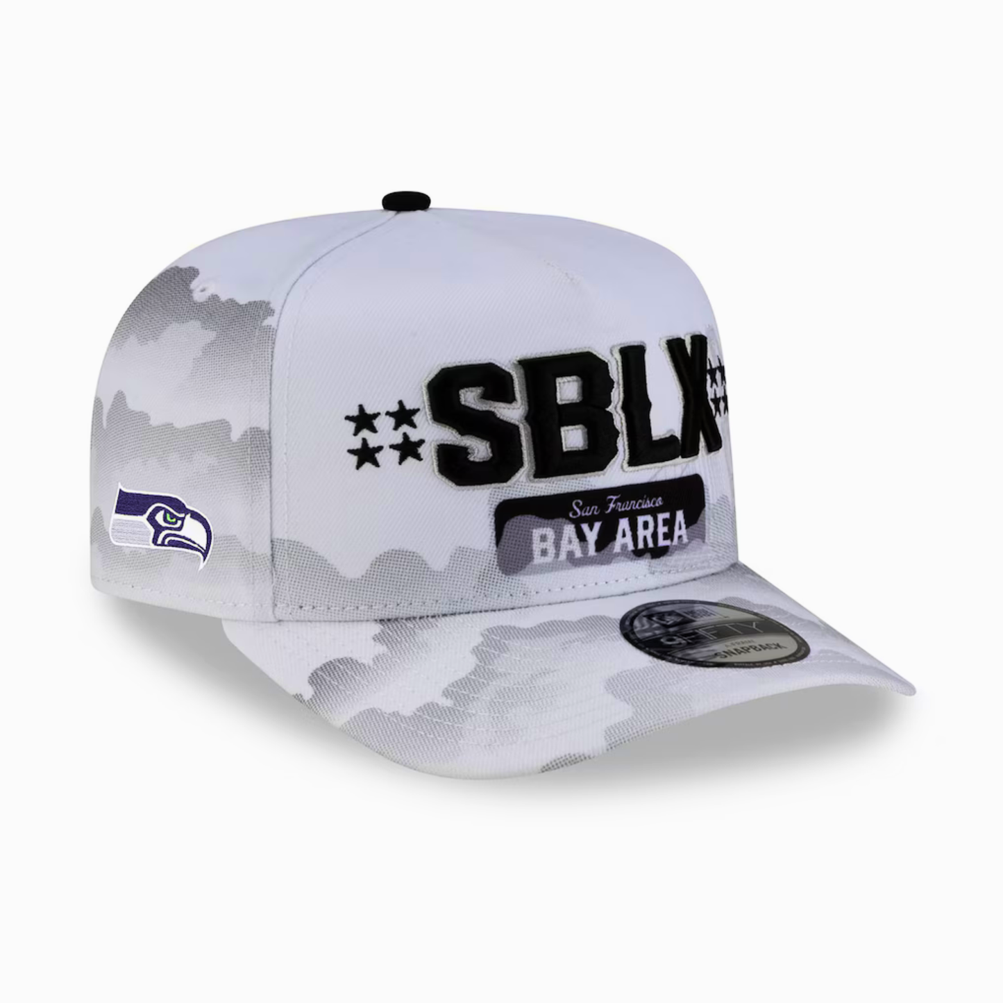 Men's Seattle Seahawks New Era White Super Bowl LX Tarmac 9FIFTY Snapback Hat