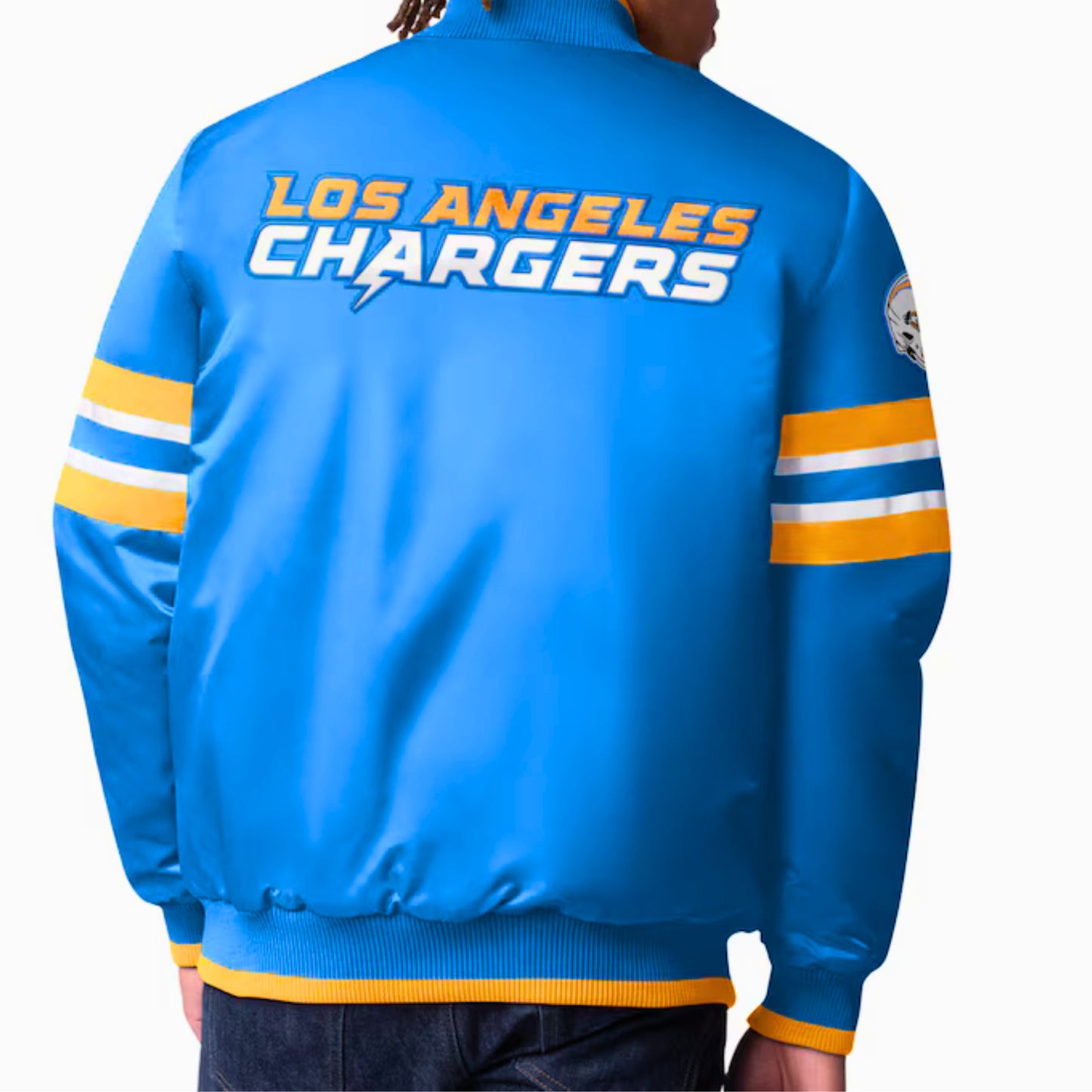 Men's Los Angeles Chargers Starter Scout I Full-Snap Varsity Jacket