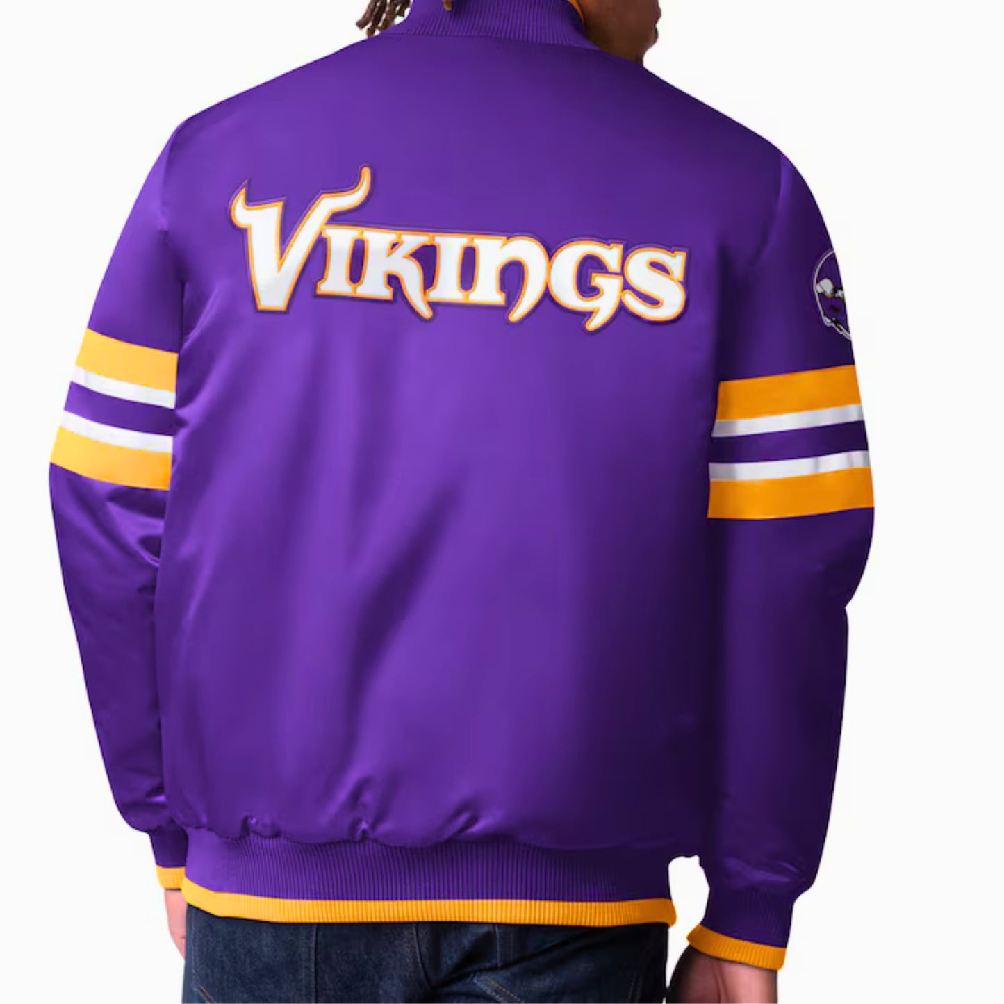 Men's Minnesota Vikings Starter Scout I Full-Snap Varsity Jacket