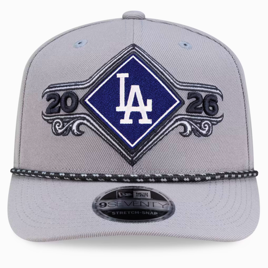 Los Angeles Dodgers New Era 2026 National League Division Series Champions Locker Room 9SEVENTY Adjustable Hat - Gray