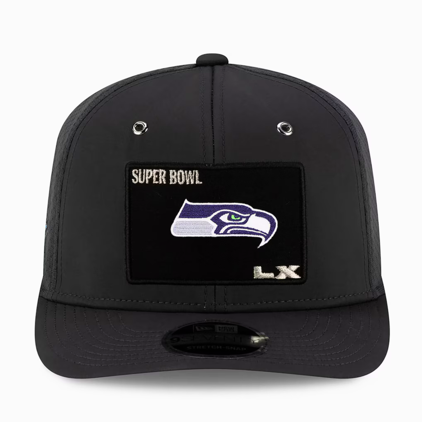 Men's New Era Charcoal Seattle Seahawks Super Bowl LX Opening Night 9SEVENTY Adjustable Hat
