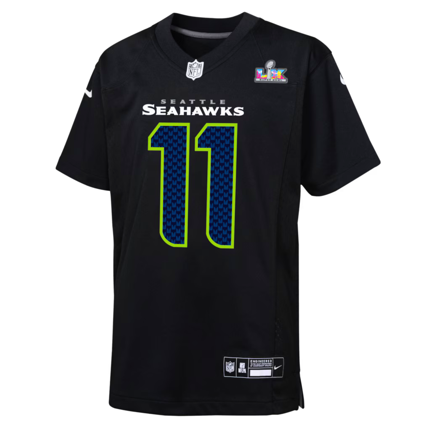 Jaxon Smith-Njigba Seattle Seahawks Nike Youth Super Bowl LX Patch Carbon Fashion Game