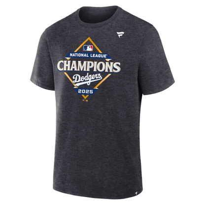 Los Angeles Dodgers 2025 National League Champions Locker Room T-Shirt