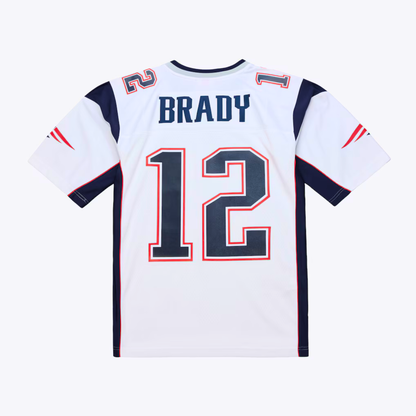 Men's New England Patriots Tom Brady Mitchell & Ness White 2000 Legacy Replica Jersey