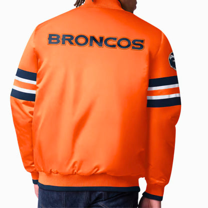 Men's Denver Broncos Starter Scout I Full-Snap Varsity Jacket