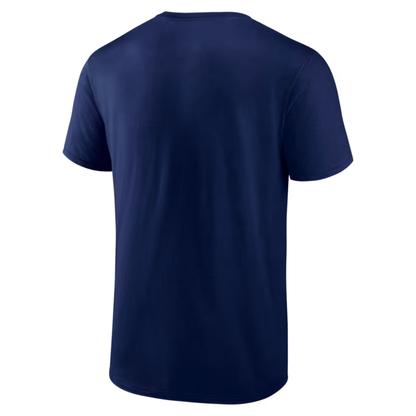 New England Patriots Fanatics 2025 AFC Champions Right Side Draw T-Shirt - Navy