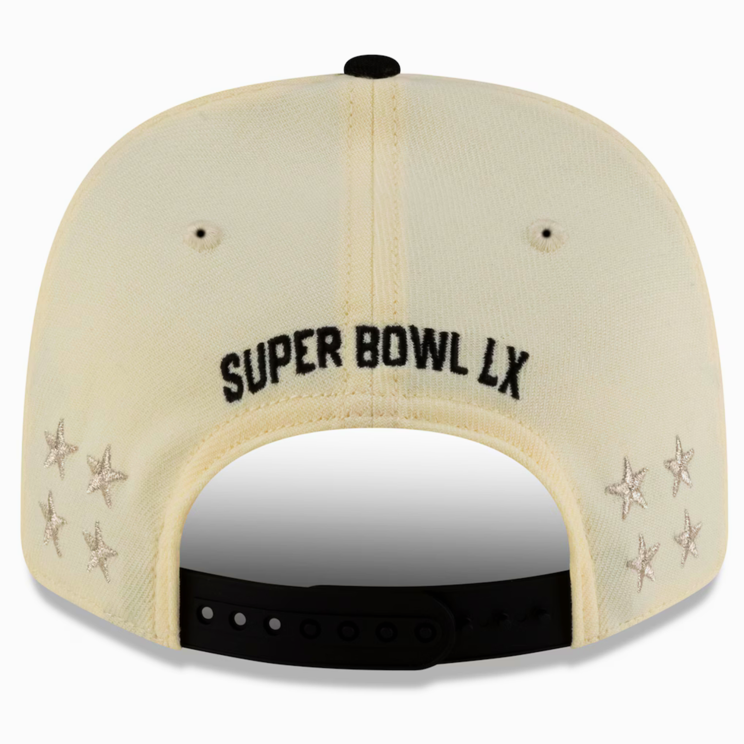 Men's Seattle Seahawks New Era Cream/Black Super Bowl LX Champions Locker Room Trophy Collection 9SEVENTY Adjustable Hat