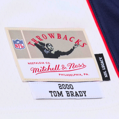 Men's New England Patriots Tom Brady Mitchell & Ness White 2000 Legacy Replica Jersey