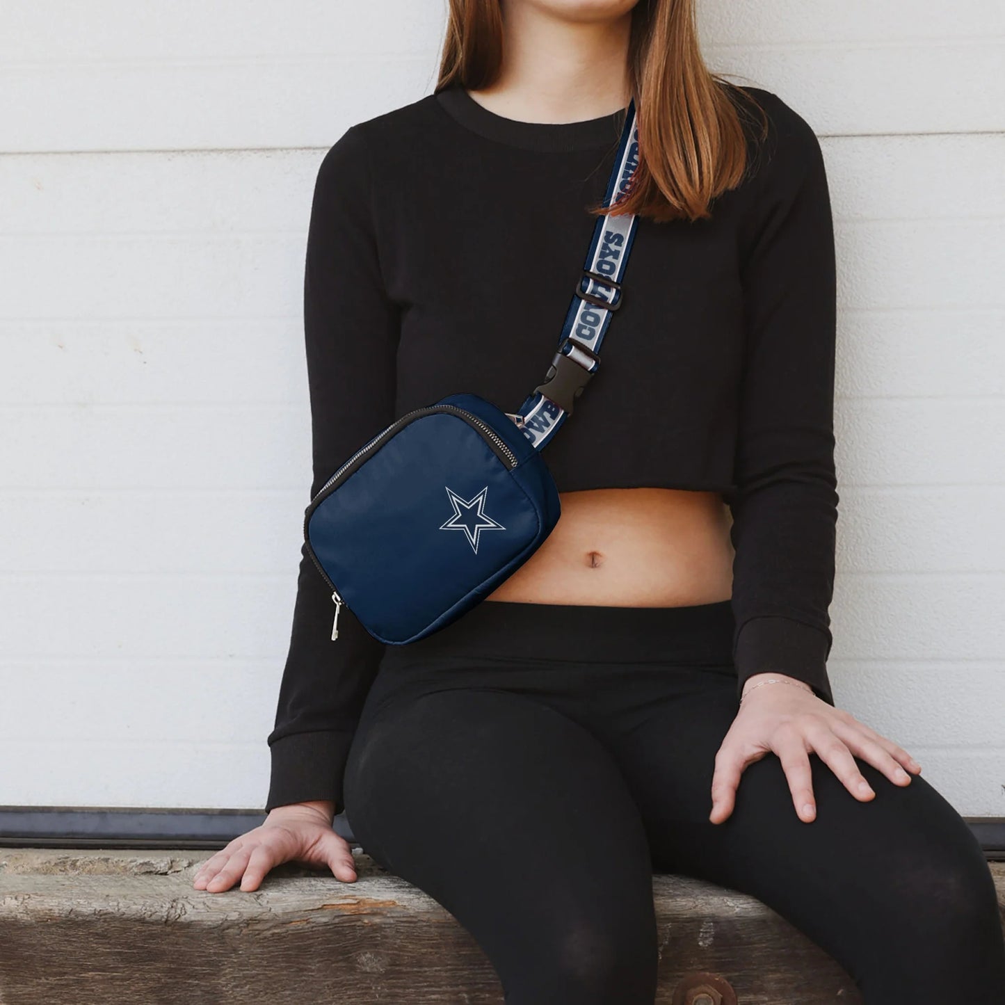 Dallas Cowboys Team Wordmark Crossbody Belt Bag