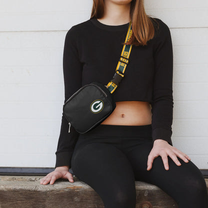 Green Bay Packers Team Wordmark Crossbody Belt Bag