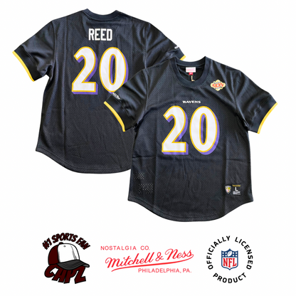 Baltimore Ravens Ed Reed NFL Mitchell & Ness Throwback BP Mesh Jersey