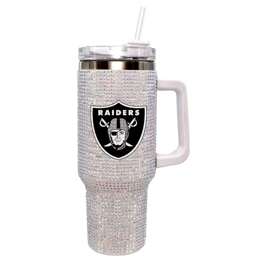 Las Vegas Raiders Colossal Bling Insulated 40oz Tumbler