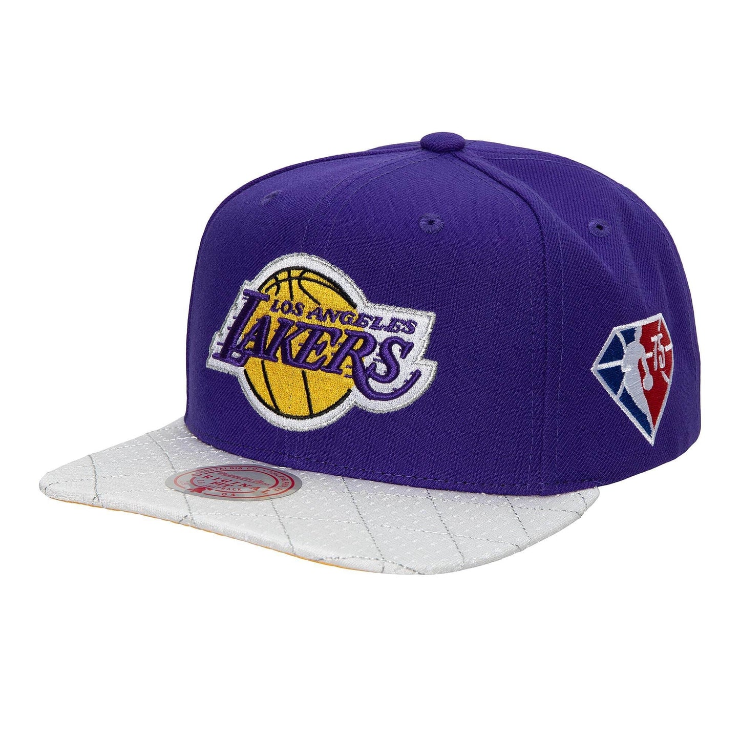 Los Angeles Lakers 75th Platinum Mitchell & Ness Snapback