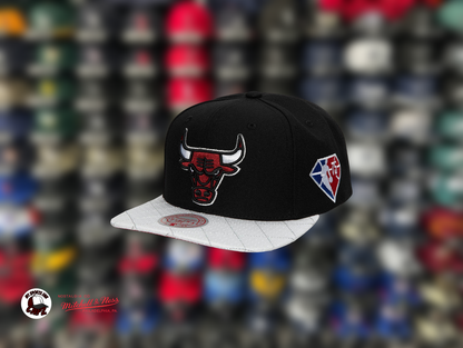 Chicago Bulls 75th Platinum Mitchell & Ness Snapback