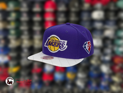 Los Angeles Lakers 75th Platinum Mitchell & Ness Snapback