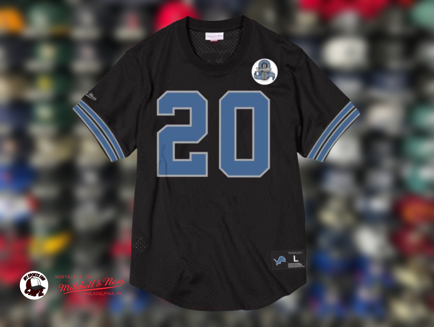 Detroit Lions Barry Sanders NFL Mitchell & Ness Throwback BP Mesh Jersey
