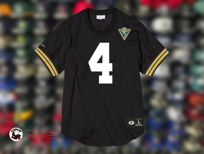 Green Bay Packers Brett Farve NFL Mitchell & Ness Throwback BP Mesh Jersey Draft